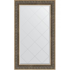 Зеркало Evoform Exclusive-G 134х79 BY 4250 с гравировкой в багетной раме - Вензель серебряный 101 мм