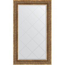 Зеркало Evoform Exclusive-G 134х79 BY 4249 с гравировкой в багетной раме - Вензель бронзовый 101 мм