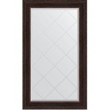 Зеркало Evoform Exclusive-G 134х79 BY 4248 с гравировкой в багетной раме - Темный прованс 99 мм