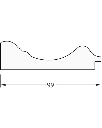 Зеркало Evoform Exclusive-G 134х79 BY 4248 с гравировкой в багетной раме - Темный прованс 99 мм
