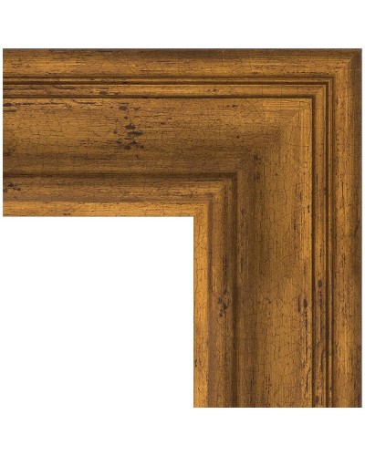 Зеркало Evoform Exclusive-G 134х79 BY 4247 с гравировкой в багетной раме - Травленая бронза 99 мм