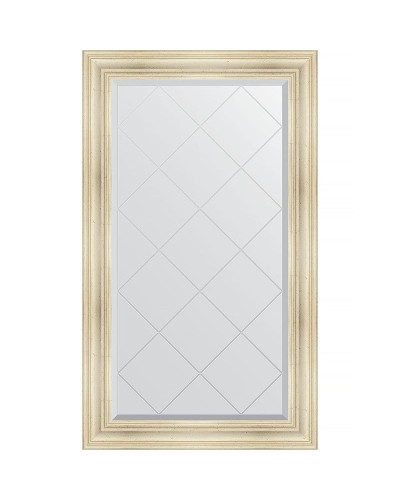 Зеркало Evoform Exclusive-G 134х79 BY 4246 с гравировкой в багетной раме - Травленое серебро 99 мм