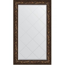 Зеркало Evoform Exclusive-G 133х79 BY 4244 с гравировкой в багетной раме - Византия бронза 99 мм