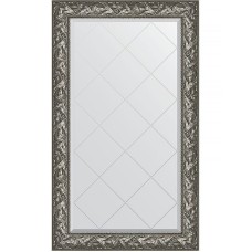 Зеркало Evoform Exclusive-G 133х79 BY 4243 с гравировкой в багетной раме - Византия серебро 99 мм