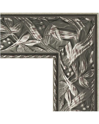 Зеркало Evoform Exclusive-G 133х79 BY 4243 с гравировкой в багетной раме - Византия серебро 99 мм