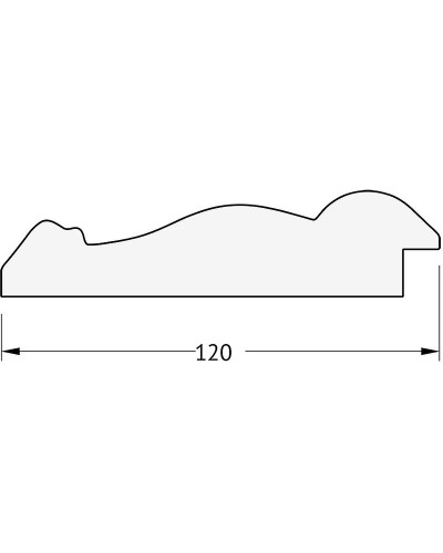 Зеркало Evoform Exclusive-G 137х82 BY 4258 с гравировкой в багетной раме - Состаренное дерево с орнаментом 120 мм