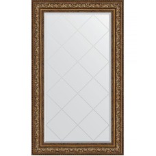 Зеркало Evoform Exclusive-G 135х80 BY 4255 с гравировкой в багетной раме - Виньетка состаренная бронза 109 мм
