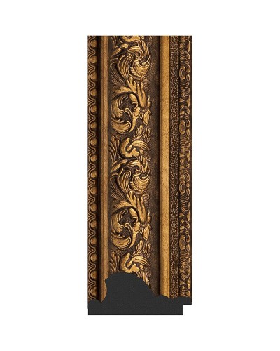 Зеркало Evoform Exclusive-G 135х80 BY 4255 с гравировкой в багетной раме - Виньетка состаренная бронза 109 мм