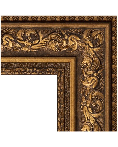 Зеркало Evoform Exclusive-G 135х80 BY 4255 с гравировкой в багетной раме - Виньетка состаренная бронза 109 мм