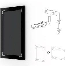 Зеркало Evoform Exclusive-G 135х80 BY 4254 с гравировкой в багетной раме - Виньетка серебро 109 мм