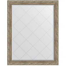 Зеркало Evoform Exclusive-G 120х95 BY 4358 с гравировкой в багетной раме - Виньетка античное серебро 85 мм