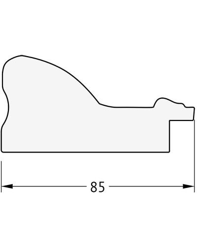 Зеркало Evoform Exclusive-G 157х75 BY 4274 с гравировкой в багетной раме - Виньетка античная латунь 85 мм