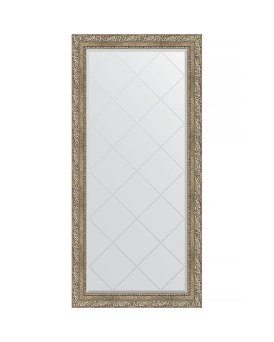 Зеркало Evoform Exclusive-G 157х75 BY 4272 с гравировкой в багетной раме - Виньетка античное серебро 85 мм