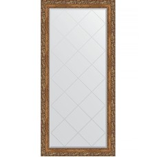 Зеркало Evoform Exclusive-G 157х75 BY 4271 с гравировкой в багетной раме - Виньетка бронзовая 85 мм