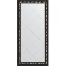 Зеркало Evoform Exclusive-G 157х75 BY 4268 с гравировкой в багетной раме - Черный ардеко 81 мм