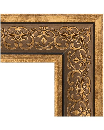 Зеркало Evoform Exclusive Floor 204х84 BY 6131 с фацетом в багетной раме - Вензель бронзовый 101 мм