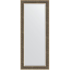 Зеркало Evoform Exclusive Floor 204х84 BY 6132 с фацетом в багетной раме - Вензель серебряный 101 мм