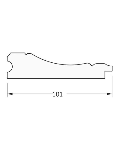 Зеркало Evoform Exclusive Floor 204х84 BY 6132 с фацетом в багетной раме - Вензель серебряный 101 мм