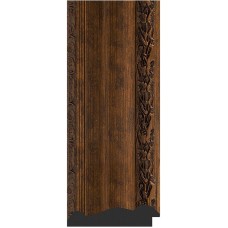 Зеркало Evoform Exclusive Floor 207х87 BY 6139 с фацетом в багетной раме - Состаренная бронза с орнаментом 120 мм