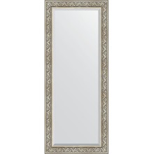 Зеркало Evoform Exclusive Floor 205х85 BY 6134 с фацетом в багетной раме - Барокко серебро 106 мм