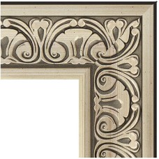 Зеркало Evoform Exclusive Floor 205х85 BY 6134 с фацетом в багетной раме - Барокко серебро 106 мм