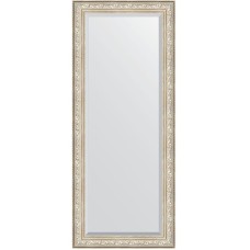 Зеркало Evoform Exclusive Floor 205х85 BY 6136 с фацетом в багетной раме - Виньетка серебро 109 мм
