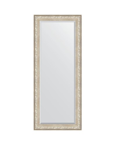 Зеркало Evoform Exclusive Floor 205х85 BY 6136 с фацетом в багетной раме - Виньетка серебро 109 мм