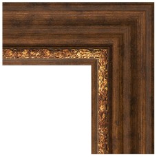 Зеркало Evoform Exclusive-G 121х96 BY 4363 с гравировкой в багетной раме - Римская бронза 88 мм