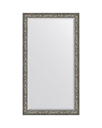 Зеркало Evoform Exclusive Floor 203х114 BY 6165 с фацетом в багетной раме - Византия серебро 99 мм