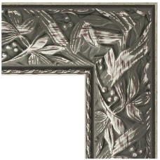 Зеркало Evoform Exclusive Floor 203х114 BY 6165 с фацетом в багетной раме - Византия серебро 99 мм