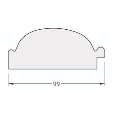 Зеркало Evoform Exclusive Floor 203х114 BY 6165 с фацетом в багетной раме - Византия серебро 99 мм