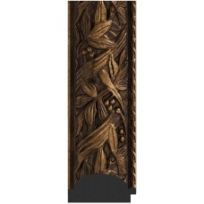 Зеркало Evoform Exclusive Floor 203х114 BY 6166 с фацетом в багетной раме - Византия бронза 99 мм