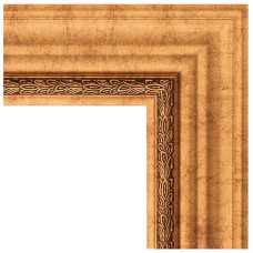 Зеркало Evoform Exclusive-G 121х96 BY 4361 с гравировкой в багетной раме - Римское золото 88 мм