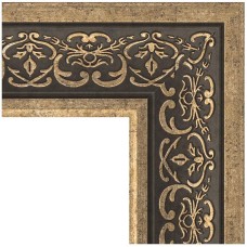 Зеркало Evoform Exclusive Floor 204х114 BY 6172 с фацетом в багетной раме - Вензель серебряный 101 мм