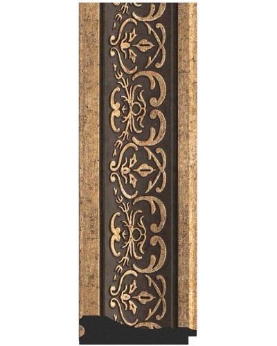 Зеркало Evoform Exclusive Floor 204х114 BY 6172 с фацетом в багетной раме - Вензель серебряный 101 мм