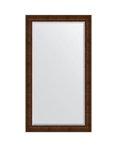 Зеркало Evoform Exclusive Floor 207х117 BY 6179 с фацетом в багетной раме - Состаренная бронза с орнаментом 120 мм