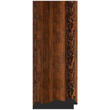 Зеркало Evoform Exclusive Floor 207х117 BY 6179 с фацетом в багетной раме - Состаренная бронза с орнаментом 120 мм