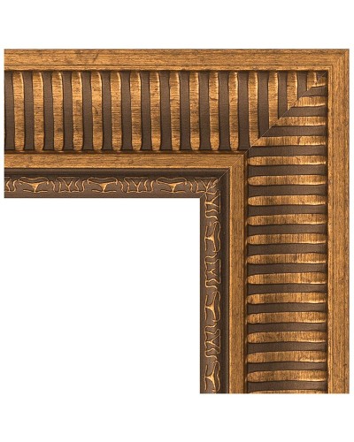 Зеркало Evoform Exclusive-G 122х97 BY 4369 с гравировкой в багетной раме - Бронзовый акведук 93 мм