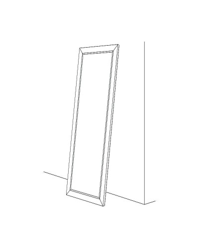 Зеркало Evoform Exclusive Floor 205х115 BY 6175 с фацетом в багетной раме - Виньетка античная бронза 109 мм