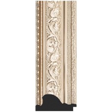 Зеркало Evoform Exclusive Floor 205х115 BY 6176 с фацетом в багетной раме - Виньетка серебро 109 мм