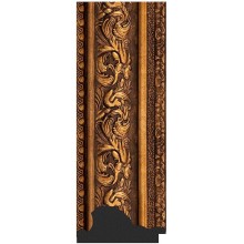 Зеркало Evoform Exclusive Floor 205х115 BY 6177 с фацетом в багетной раме - Виньетка состаренная бронза 109 мм