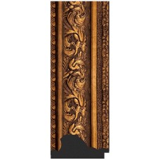 Зеркало Evoform Exclusive Floor 205х115 BY 6177 с фацетом в багетной раме - Виньетка состаренная бронза 109 мм