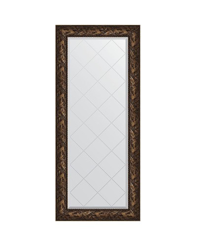 Зеркало Evoform Exclusive-G 158х69 BY 4158 с гравировкой в багетной раме - Византия бронза 99 мм