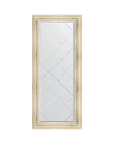 Зеркало Evoform Exclusive-G 158х69 BY 4160 с гравировкой в багетной раме - Травленое серебро 99 мм