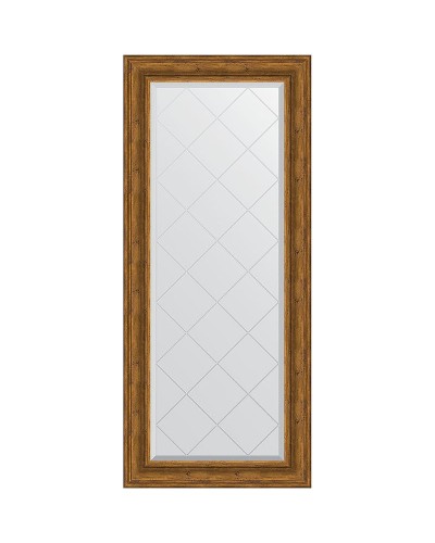 Зеркало Evoform Exclusive-G 158х69 BY 4161 с гравировкой в багетной раме - Травленая бронза 99 мм