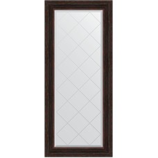 Зеркало Evoform Exclusive-G 158х69 BY 4162 с гравировкой в багетной раме - Темный прованс 99 мм