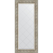 Зеркало Evoform Exclusive-G 160х70 BY 4166 с гравировкой в багетной раме - Барокко серебро 106 мм