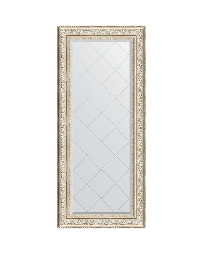 Зеркало Evoform Exclusive-G 160х70 BY 4168 с гравировкой в багетной раме - Виньетка серебро 109 мм