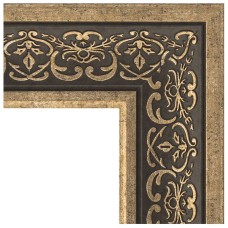 Зеркало Evoform Exclusive-G 124х99 BY 4379 с гравировкой в багетной раме - Вензель серебряный 101 мм