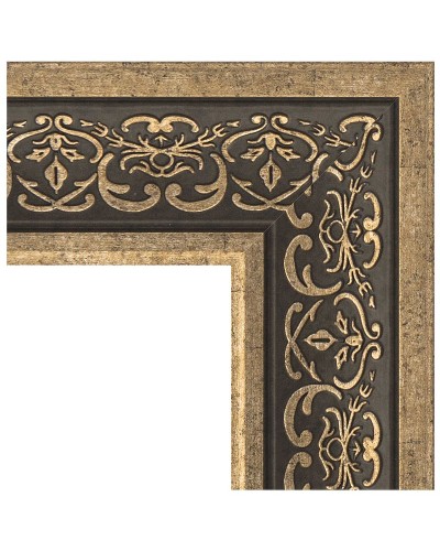 Зеркало Evoform Exclusive-G 124х99 BY 4379 с гравировкой в багетной раме - Вензель серебряный 101 мм